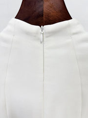 Embellished Cape Overlay Dress