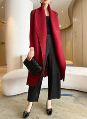 Elegant Pleats Formal Coat