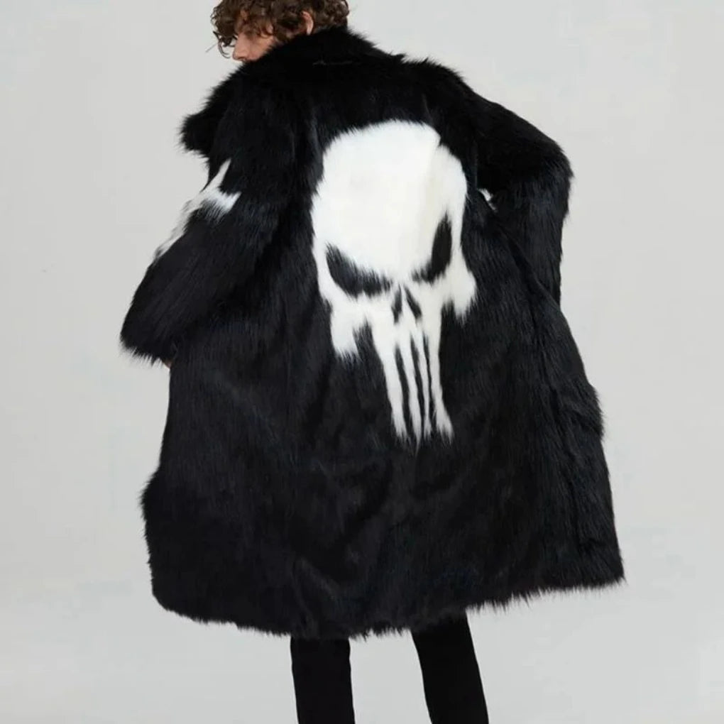 Men's Luxe Faux Fur Overcoat