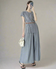 Luxe Pleated Top & Palazzo Pants