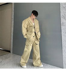 Men's 2 Piece Cargo Convertible Pants & Shorts Set