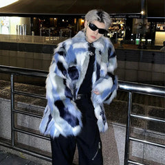 Men's Luxury Faux Fur Streetwear Jacket