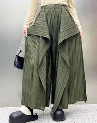 Luxury Pleated Wide Leg Trousers