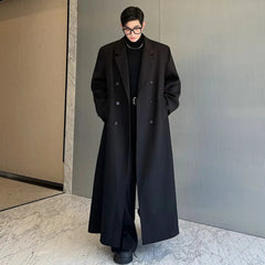 Men's Cotton Blend Full-Length Luxe Coat