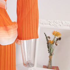 Luxe Tiered Ruffle Pleats Dress