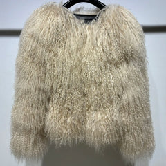 Tibet-Lamb Curly Shearling Jacket