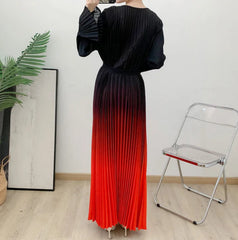 Plissé Ombre Lightweight Coat