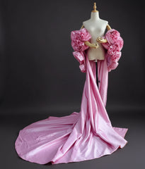 Couture 3D Rosette Formal Cape