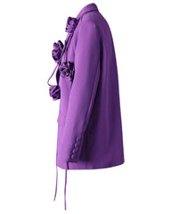 Luxury Oversized Floral Blazer