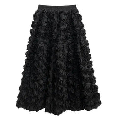 Luxury Floral Appliqué Skirt