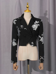 Luxe Formal Sequin Skirt & Blazer