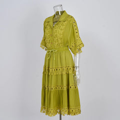 Luxe Butterfly Embroidered Top & Skirt