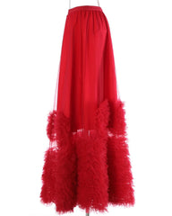 Luxury Tulle Ruffle Skirt
