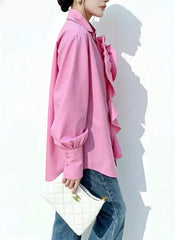 Luxury Floral Appliqué Blouse