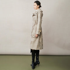 Luxury Thick Pleats Quilted Coat