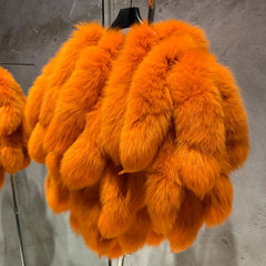 Genuine Fox Fur Tails Bolero