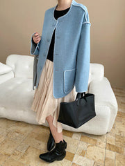 Luxury Wool-Blend Jacket & Scarf