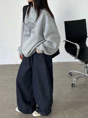 Luxury Statement Wide-Leg Pants