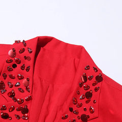 Luxury Sequin Rose Pant Suit Set