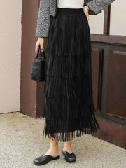 Plissé Pleats Maxi Skirt