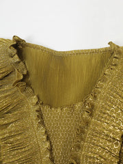 Truly Pleated Sleeveless Top & Skirt
