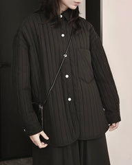 Thick Pleated Quilted Jacket