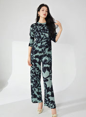 Luxury Formal Pleats Pant Set