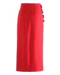 Luxury Floral Appliqué Skirt