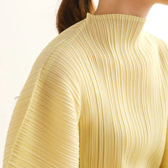 Truly Pleated Batwing Sleeve Dress
