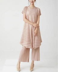 Luxury Travel Pleated Co-Ord