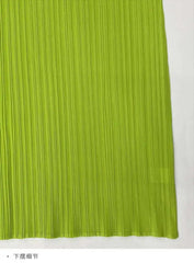 Truly Pleated Stand Collar Dress