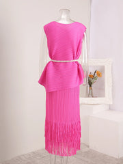 Truly Pleated Tank Top & Skirt