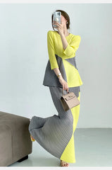 Petite Luxe Japanese Pleats Skirt Set