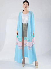 Luxury Flowing Plisse Duster