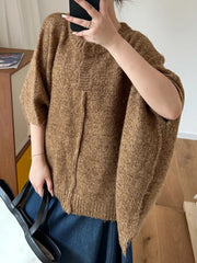 Luxury Knitted Poncho Sweater