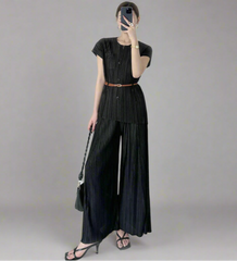 Luxe Pleated Top & Palazzo Pants