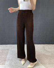 Luxury Plissé Straight Pants