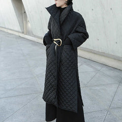Black Oversized Extra Long Parka Coat