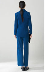 Luxury Plissé Blazer & Trousers