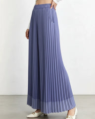 Signature Plissé Wide-Leg Trousers
