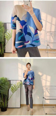 Truly Plissé Floral Blouse Top