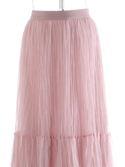 Luxury Tiered Tulle Maxi Skirt