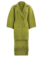 Truly Pleated Skirt & Blazer Set