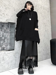Luxury Avant-Garde Knit Poncho