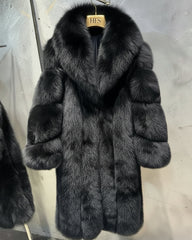 Couture Full-Length Fox Fur Coat