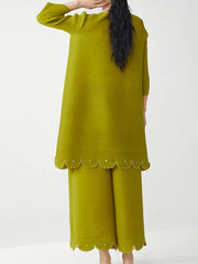 Pleated Pearl Tunic Top & Pants