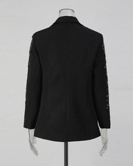 Luxury Floral & Sequin Blazer