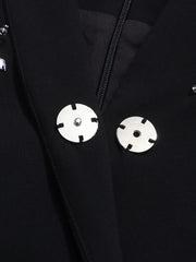 Luxury Crystal Thigh-Slit Dress