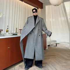 Men's Luxurious Oversized Long Wool Coat