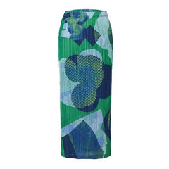 Premium Pleated Geometric Skirt
